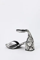 Faux Leather Heel