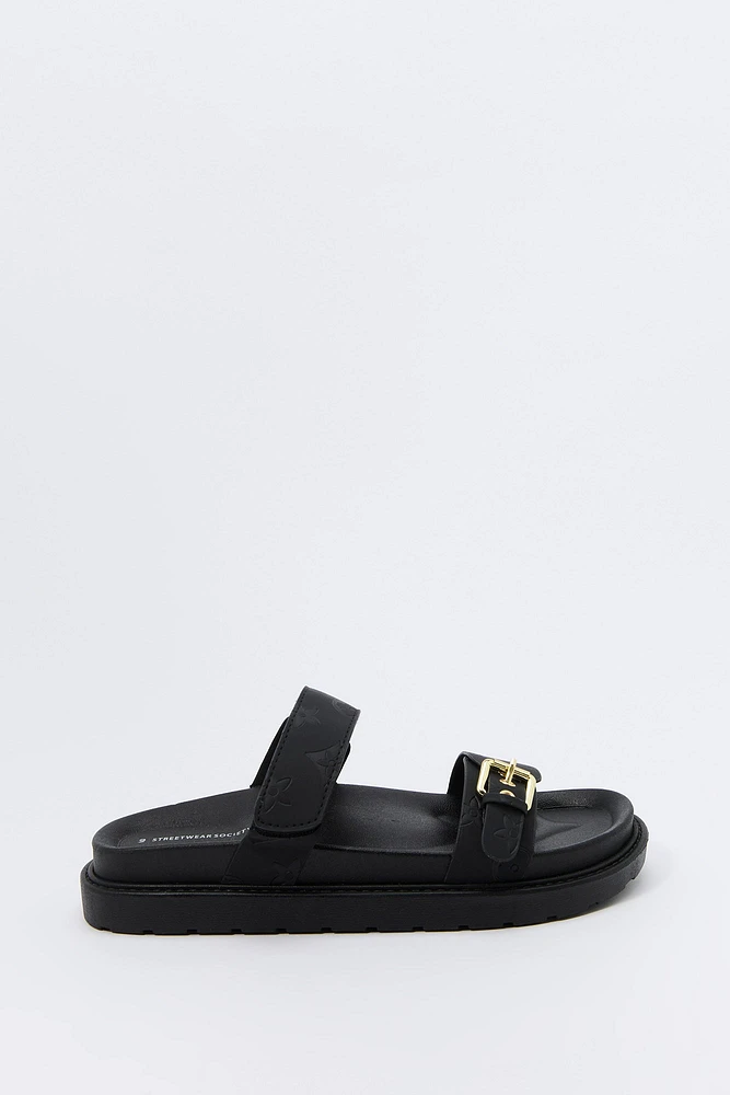 Sandales à imprimé Status avec boucles