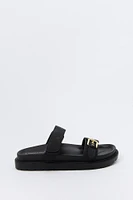 Sandales à imprimé Status avec boucles