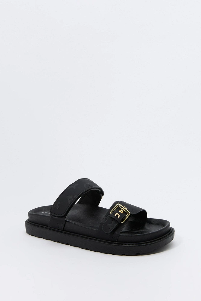Sandales à imprimé Status avec boucles