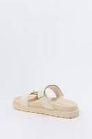 Status Print Buckle Sandal