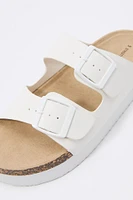 Sandales plateforme avec boucles doubles