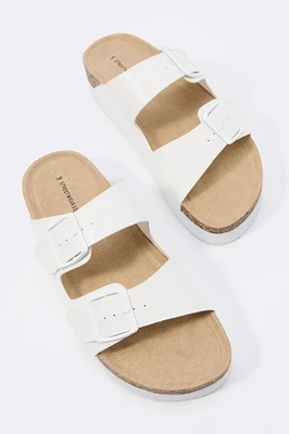 Sandales plateforme avec boucles doubles