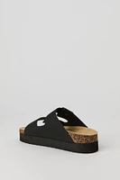 Platform Double Buckle Sandal