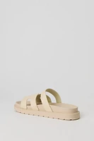 Faux Leather H Band Sandal