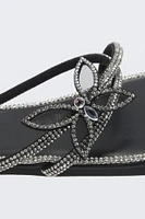 Rhinestone Strappy Butterfly Sandal