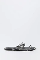 Rhinestone Strappy Butterfly Sandal