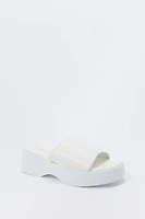 Faux Leather Platform Sandal