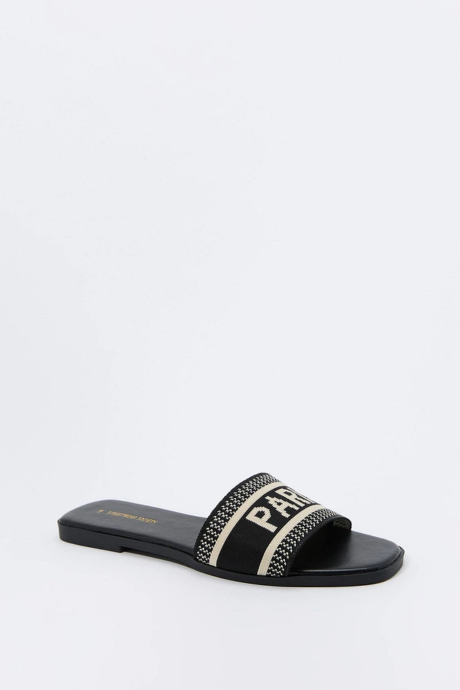 City Knit Band Sandal