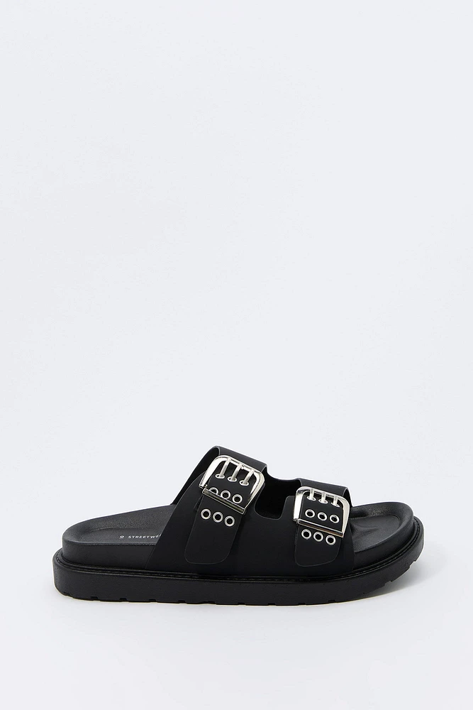 Grommet Buckle Sandal