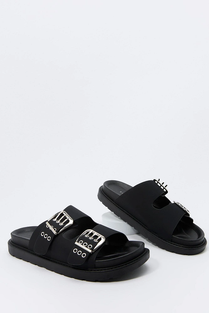 Grommet Buckle Sandal