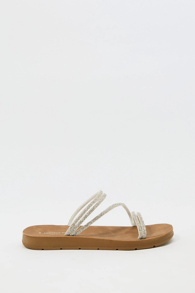 Rhinestone Strappy Sandal