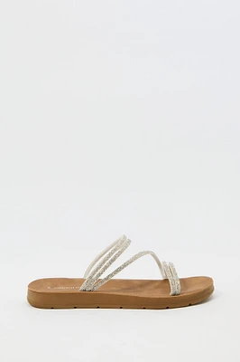 Rhinestone Strappy Sandal