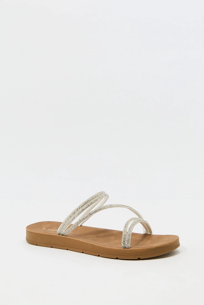 Rhinestone Strappy Sandal