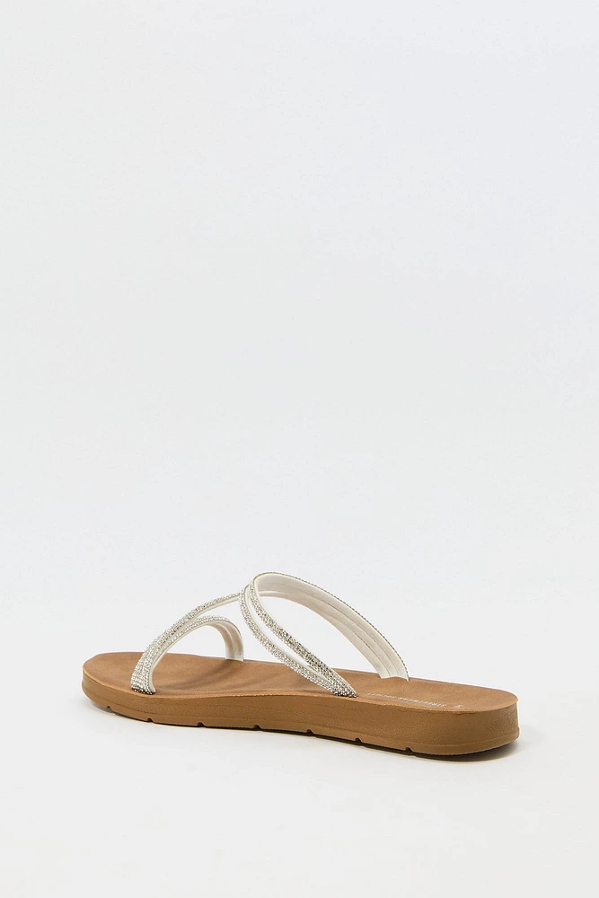 Rhinestone Strappy Sandal