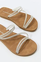 Rhinestone Strappy Sandal