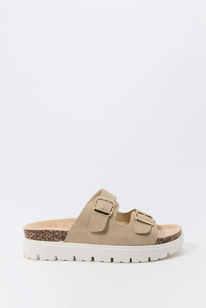 Buckled Platform Cork Sandal