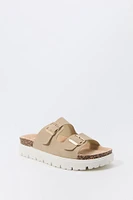 Buckled Platform Cork Sandal