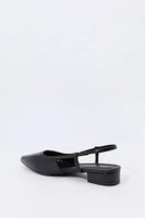 Pointed Toe Slingback Flat