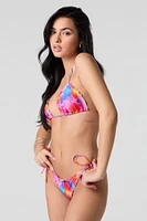 Ruffle Triangle Bikini Top