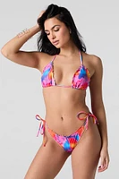 Haut de bikini triangle à volants