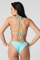 Ruffle Triangle Bikini Top