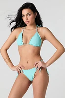 Ruffle Triangle Bikini Top