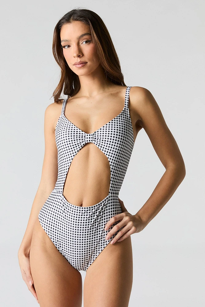 Maillot de bain une pièce avec découpe