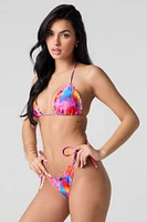 Bas de bikini brésilien à volants