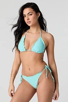 Bas de bikini brésilien à volants