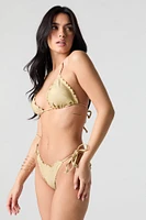 Bas de bikini brésilien à volants