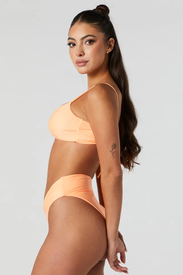 Stitches V-Hem High Rise Bikini Bottom