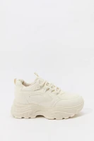Faux Leather Chunky Platform Sneaker