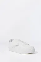 Metallic Lace Up Platform Sneaker