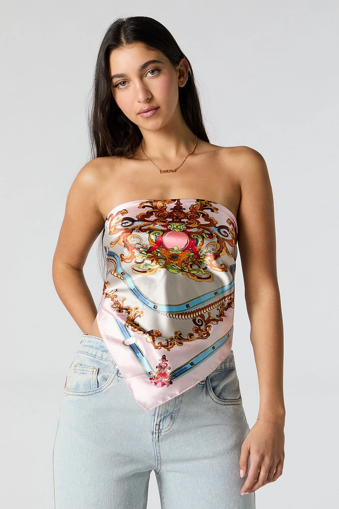 Regal Chain Link Print Satin Multiway Scarf