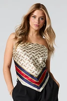 Status Print Satin Multiway Scarf