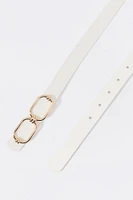 Double Oval Buckle Belt