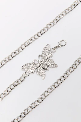 Ceinture en chaîne Papillon pierres du Rhin