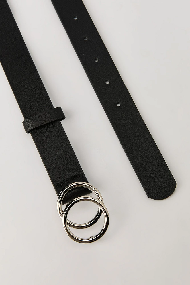 Double Circle Buckle Belt