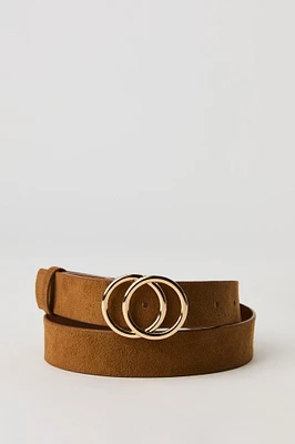 Ceinture avec boucle circulaire double