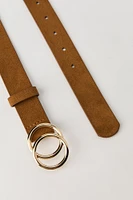 Ceinture avec boucle circulaire double
