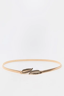 Metal Leaves Waist Belt