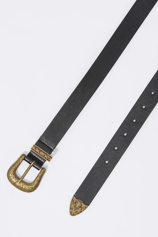 Western Buckle Belt