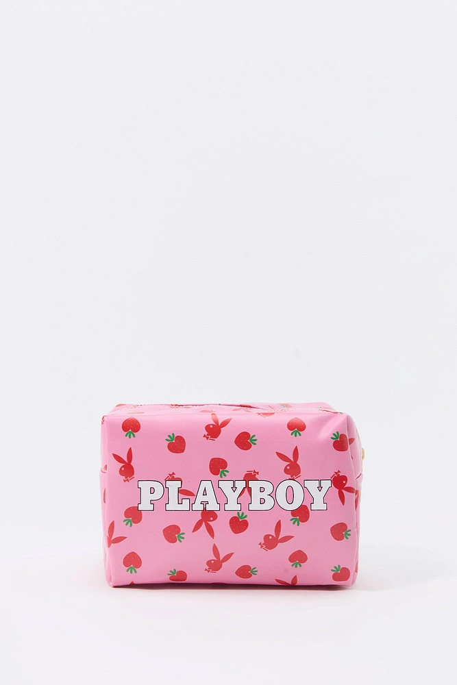 Trousse de maquillage à imprimé Playboy Strawberry