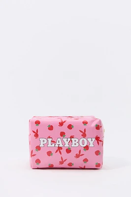 Trousse de maquillage à imprimé Playboy Strawberry