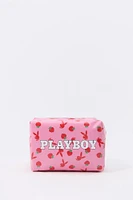 Trousse de maquillage à imprimé Playboy Strawberry