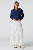 Pointelle Knit Sweater