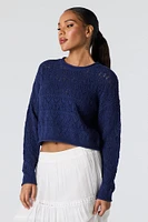 Pointelle Knit Sweater