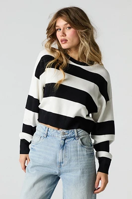 Striped Ribbed Boxy Sweater