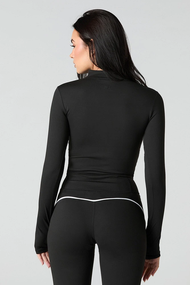 Sommer Ray Active Half Zip Long Sleeve Top